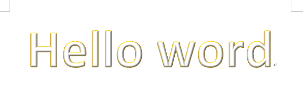 word2019怎么设计金色立体的艺术字?