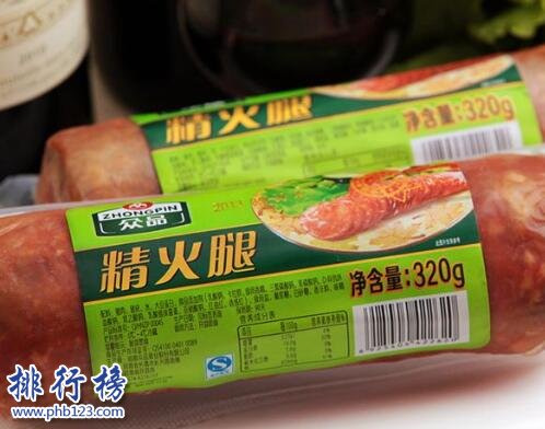 中国品质最好的火腿肠是哪个？中国火腿肠品牌排行推荐