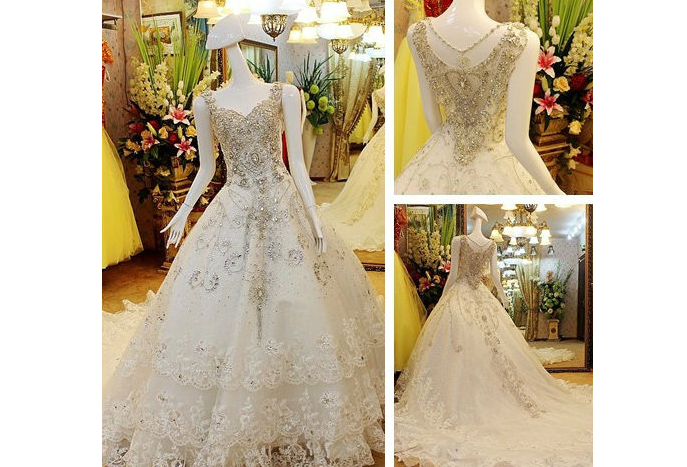 世界十大最贵的婚纱 钻石婚纱位列第一，价值1200万美元