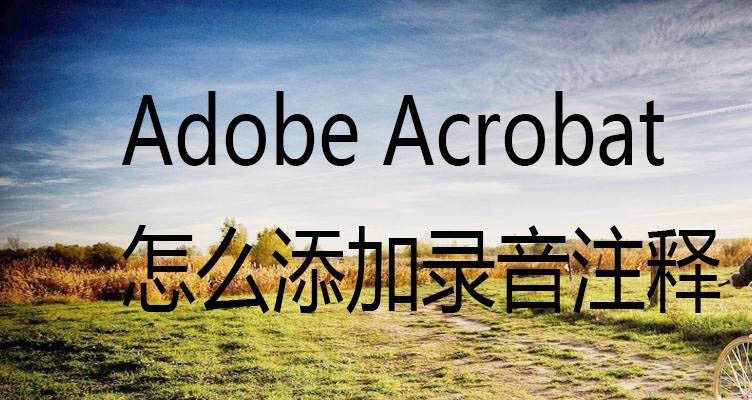 Acrobat怎么给pdf文件添加录音注释? Acrobat添加录音注释的技巧