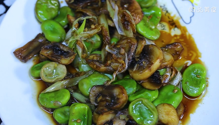 蚕豆炒蘑菇的做法 蚕豆炒蘑菇怎么做