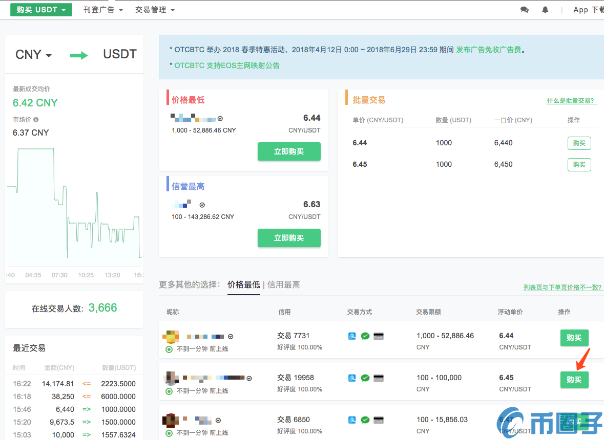 OTCBTC交易所如何使用场外交易购买USDT？