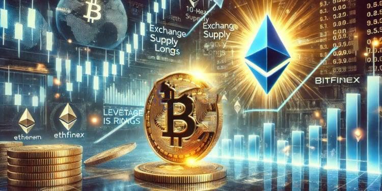 牛市信号初现？ETH交易所存量创十年新低 Bitfinex比特币做多仓位达半年高位
