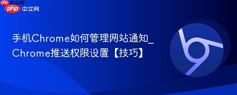 手机Chrome如何管理网站通知_Chrome推送权限设置【技巧】