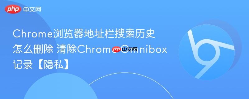 Chrome浏览器地址栏搜索历史怎么删除 清除Chrome Omnibox记录【隐私】