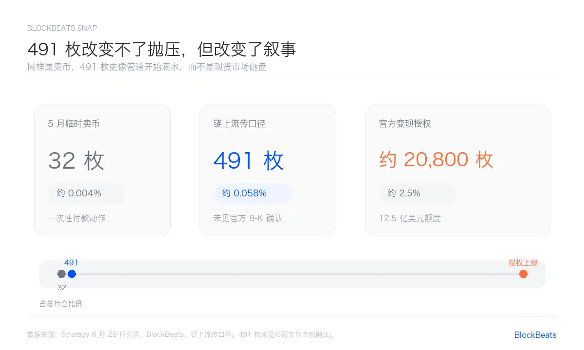 491枚比特币占Strategy总持仓多少